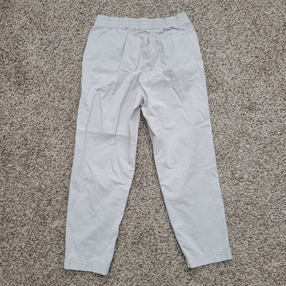 Everlane Easy Pant Pants Trousers Khaki Beige Cotton Elastic Waist Size 6 - Picture 5 of 6